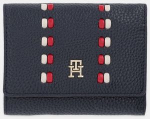 Peňaženka Tommy Hilfiger dámska, tmavomodrá farba, AW0AW18246