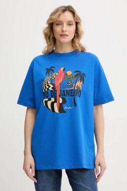 Tričko Farm Rio dámske, modrá farba, 344377