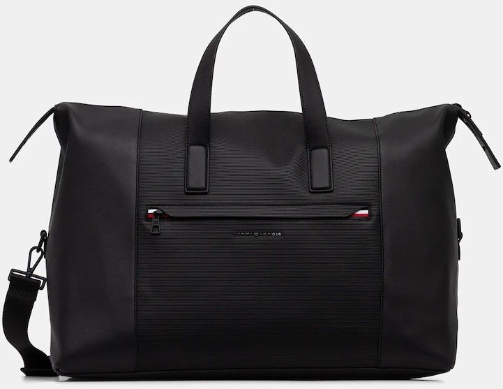 Taška Tommy Hilfiger čierna farba, AM0AM14044