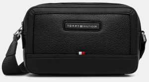 Malá taška Tommy Hilfiger čierna farba, AM0AM14030