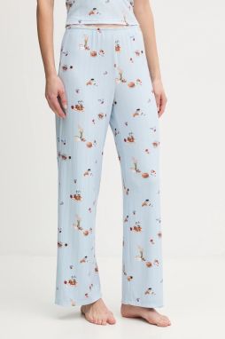 Pyžamové nohavice Abercrombie & Fitch modrá farba, KI146-5112-111