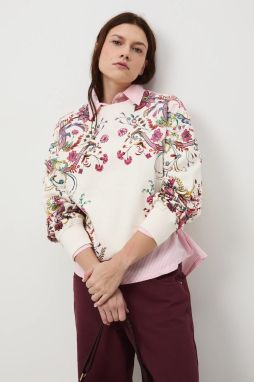 Mikina Medicine béžová farba, vzorovaná