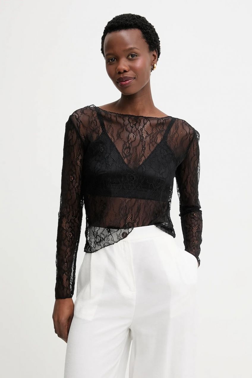 Blúzka Answear.LAB čierna farba