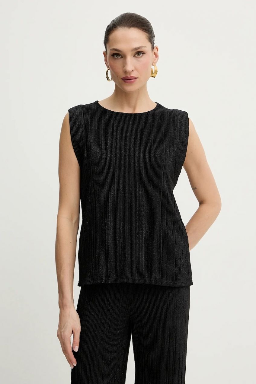 Blúzka Morgan čierna farba, jednofarebná, DIABOLO