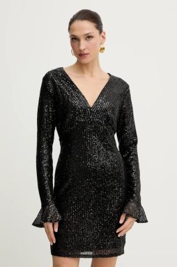 Šaty Morgan čierna farba, mini, priliehavé, RDISCO