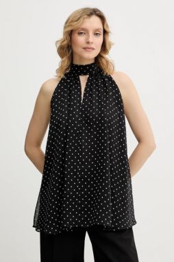 Blúzka Rotate čierna farba, vzorovaná, 115238000