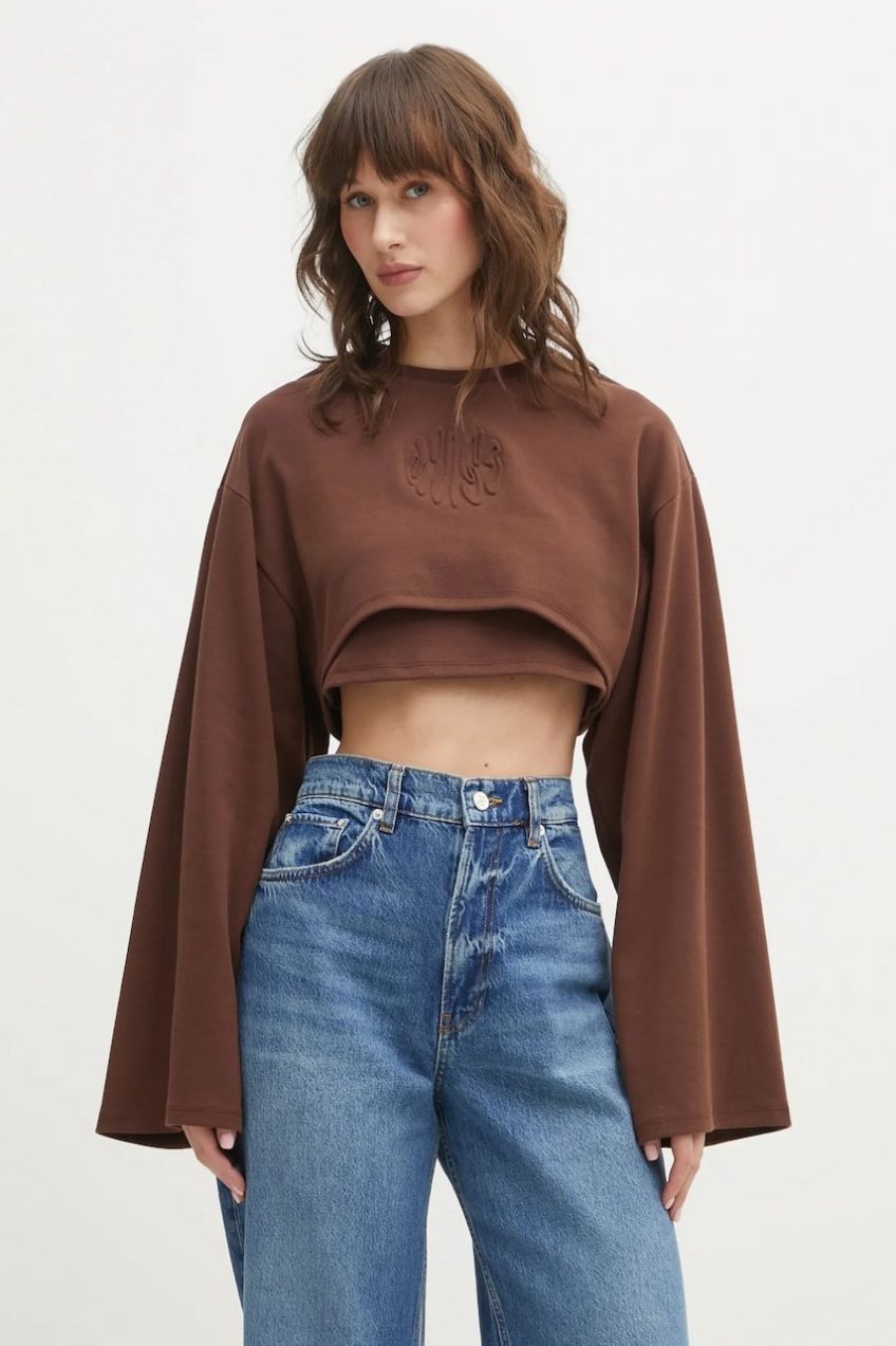 Mikina Hugo Blue Daleisy_B Daleisy_B hnedá farba, s nášivkou, 50553978