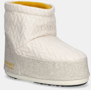 Snehule Moon Boot MB X GIR ICON LOW NOLACE KNIT béžová farba, 80D1409750-L032