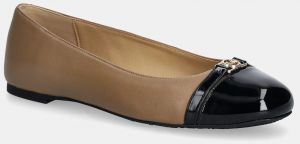 Baleríny MICHAEL Michael Kors Mandy Flat béžová farba, 40F5MAFP1A.297