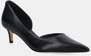 Kožené lodičky MICHAEL Michael Kors Elyse Kitten Pump čierna farba, 40F5EYMP1L.001