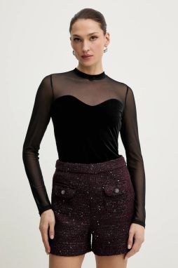 Blúzka Morgan čierna farba, jednofarebná, TAMMY