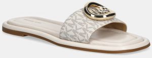 Šľapky MICHAEL Michael Kors Milan Slide béžová farba, 40F5MLFS1B.150