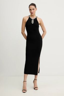 Šaty Morgan čierna farba, maxi, priliehavé, RMAHE