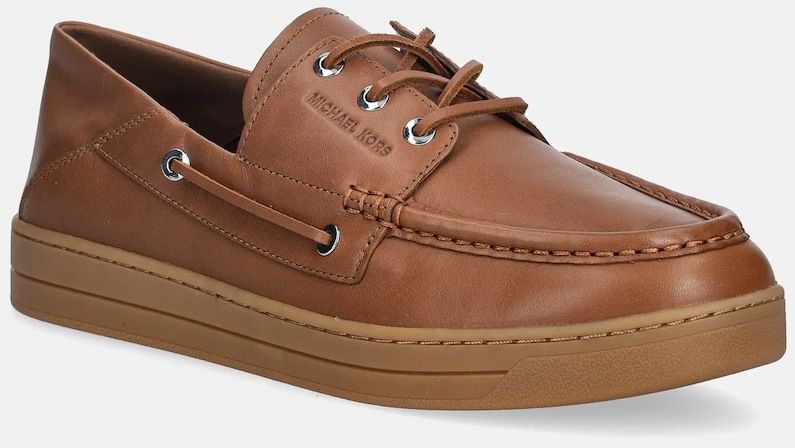 Kožené mokasíny Michael Kors Aiden Slip On hnedá farba, 42R6ADFS1L.230