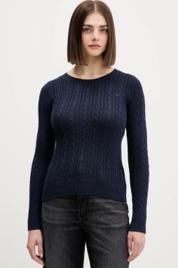 Sveter Hollister Co. tmavomodrá farba, ľahký, KI350-5305-200