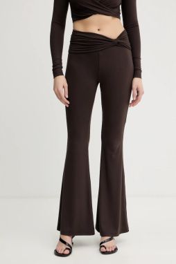 Legíny La Mania JULIEN hnedá farba, jednofarebné, JULIEN