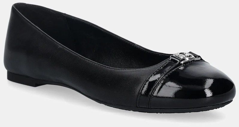 Kožené balerínky MICHAEL Michael Kors Mandy Flat čierna farba, 40F5MAFP1A.001