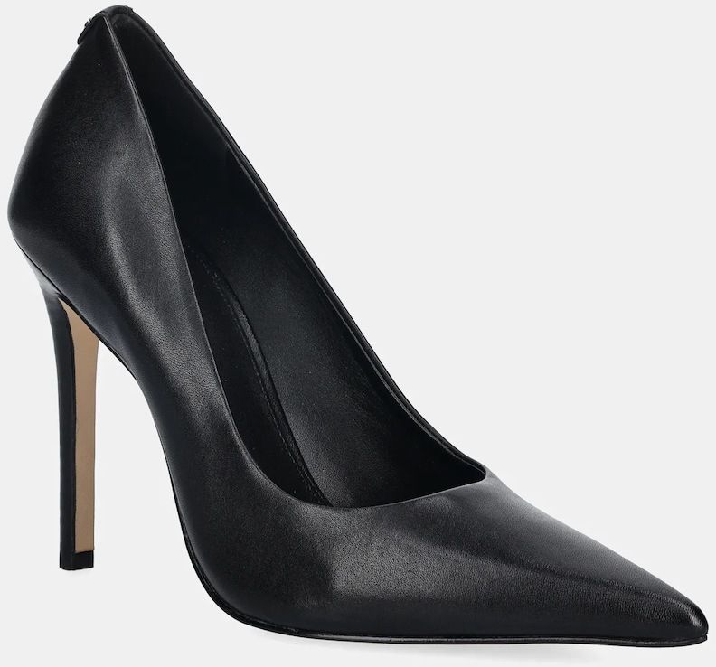 Kožené lodičky MICHAEL Michael Kors Elyse High Pump čierna farba, 40R6EYHP1L.001