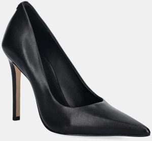 Kožené lodičky MICHAEL Michael Kors Elyse High Pump čierna farba, 40R6EYHP1L.001