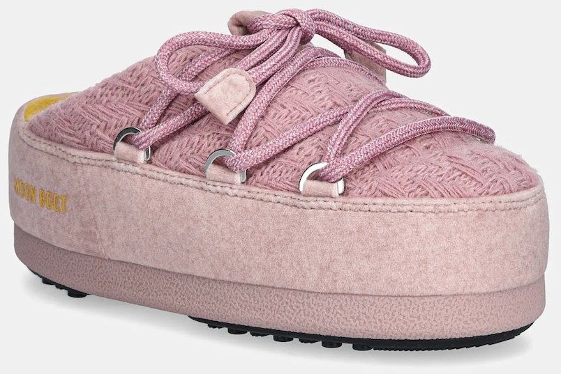 Snehule Moon Boot MB X GIR EVX MULE KNIT ružová farba, 80D1470140-J038