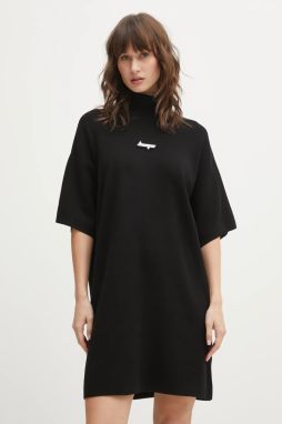 Šaty Hugo Blue Simo_B čierna farba, midi, oversize, 50554219