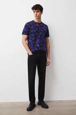 Tričko Medicine pánske, čierna farba, vzorovaná