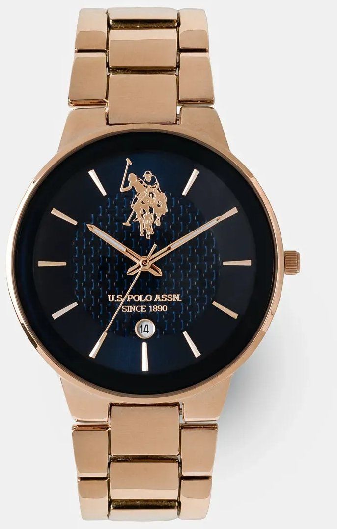 Hodinky U.S. Polo Assn. LOGAN pánske, zlatá farba, USP4889RG