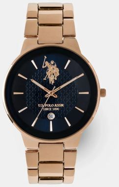 Hodinky U.S. Polo Assn. LOGAN pánske, zlatá farba, USP4889RG