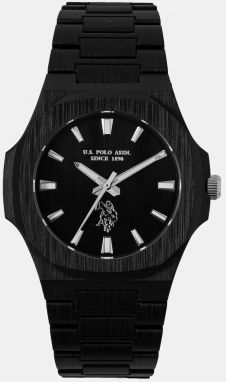 Hodinky U.S. Polo Assn. GABRIEL pánske, čierna farba, USP7294BK
