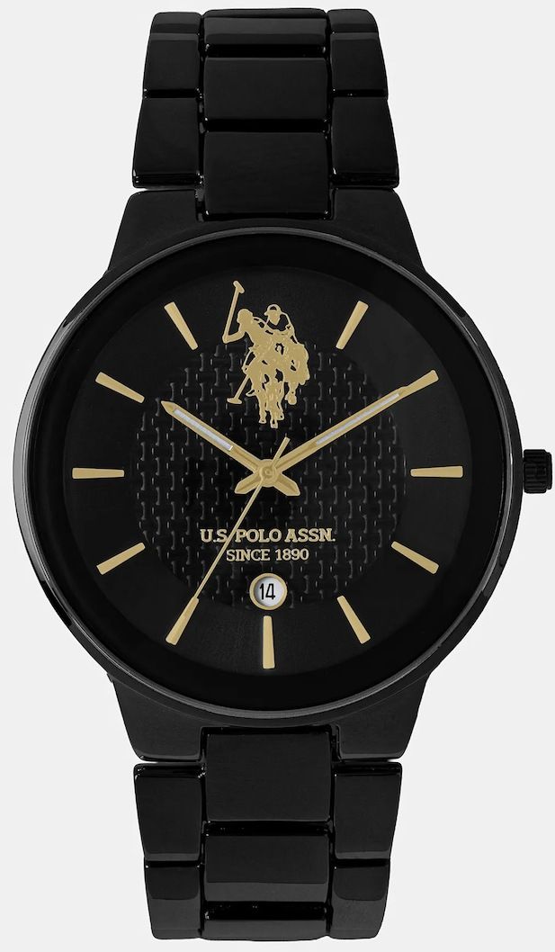Hodinky U.S. Polo Assn. LOGAN pánske, čierna farba, USP4891YG