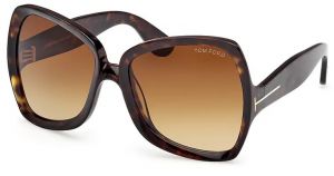 Slnečné okuliare Tom Ford hnedá farba, FT1222_6052F