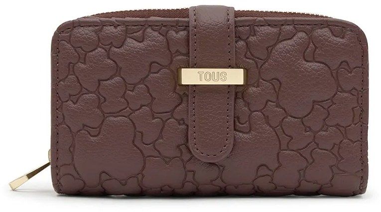 Peňaženka Tous Puffy Bear dámska, hnedá farba, 2002304646