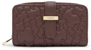 Peňaženka Tous Puffy Bear dámska, hnedá farba, 2002304646