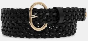 Kožený opasok Tommy Hilfiger čierna farba, AW0AW18111