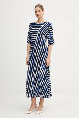 Šaty Joseph Ribkoff modrá farba, maxi, rovný strih, 261047