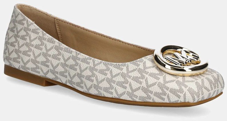 Baleríny MICHAEL Michael Kors Milan Flex Ballet béžová farba, 40F5MLFP1B.150