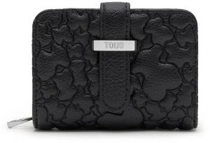 Peňaženka Tous Puffy Bear dámska, čierna farba, 2002354851