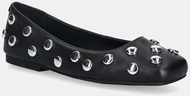 Kožené balerínky MICHAEL Michael Kors Matilda Flex Flat čierna farba, 40R6MTFP2L.001