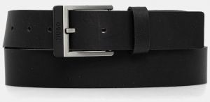 Kožený opasok HUGO Glenon_Sz35 čierna farba, 50558785