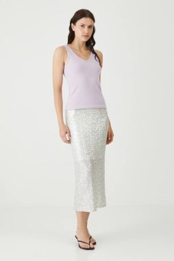 Bavlnený top Medicine fialová farba