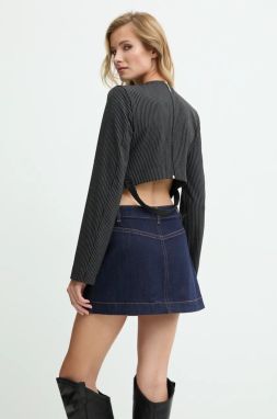 Blúzka Answear.LAB dámska, čierna farba, vzorovaná