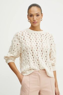 Sveter Guess TAWNYA dámsky, béžová farba, teplý, W5RR77 Z3J20