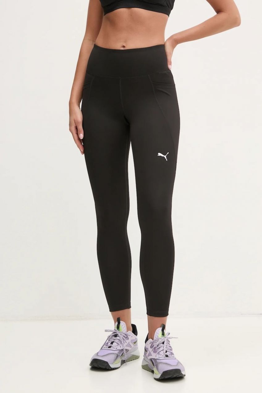 Tréningové legíny Puma Essential Tight čierna farba, jednofarebné, 525899