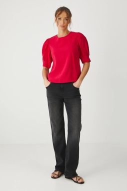Blúzka Medicine dámska, červená farba, jednofarebná