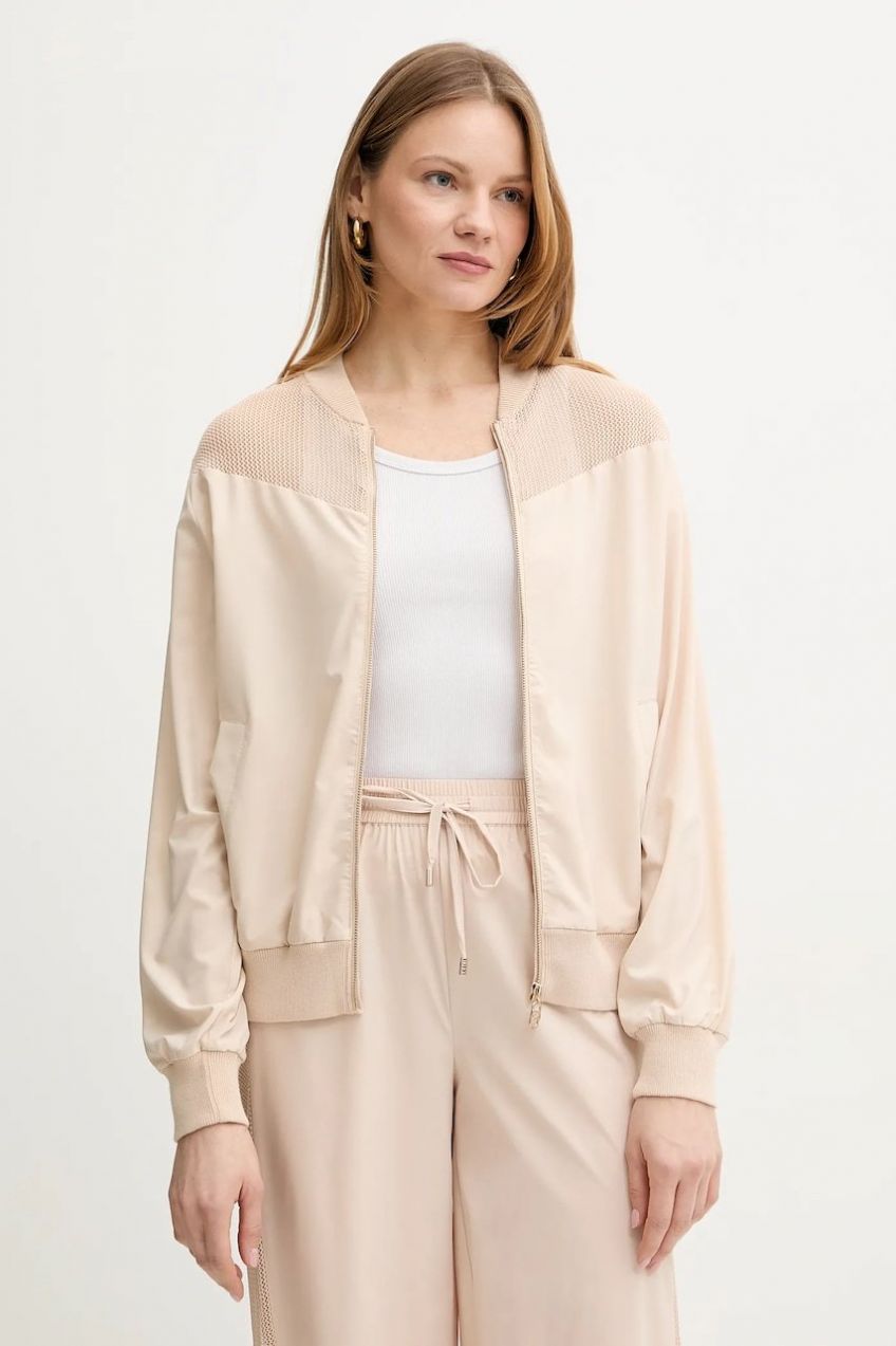 Mikina Liu Jo béžová farba, jednofarebná, TA5071 T2900