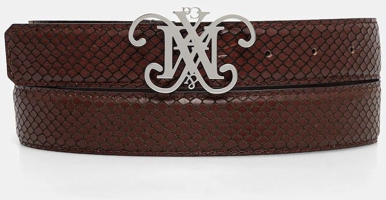 Kožený opasok MAX&Co. hnedá farba, 2526506047200