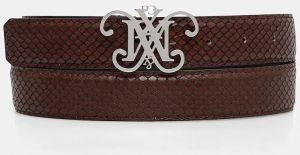 Kožený opasok MAX&Co. hnedá farba, 2526506047200