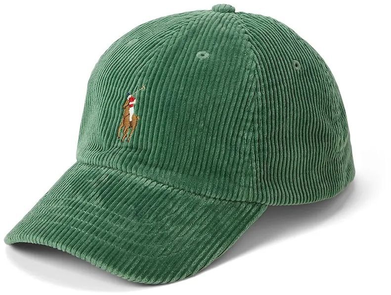 Menčestrová baseballová čiapka Polo Ralph Lauren zelená farba, s nášivkou, 710880778