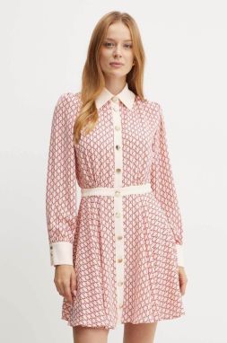 Šaty Marciano by Guess EDITH béžová farba, mini, áčkový strih, 4YGK35 7142A