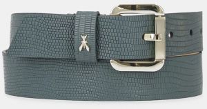 Kožený opasok Patrizia Pepe dámsky, zelená farba, 8W8684 L137